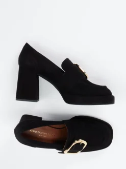 Konstantin Starke – Loafer-Pumps aus Veloursleder Schwarz