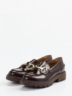 Konstantin Starke – Loafer aus Lack-Kalbleder Dunkelbraun