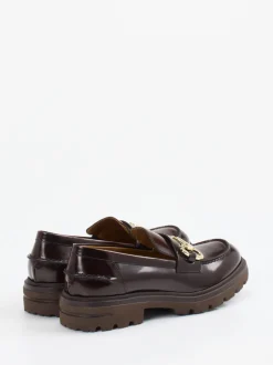 Konstantin Starke – Loafer aus Lack-Kalbleder Dunkelbraun