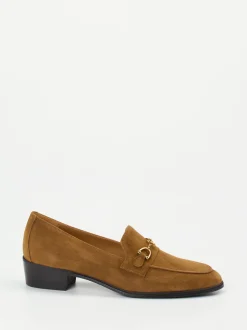 Konstantin Starke – Loafer aus Veloursleder cognacbraun
