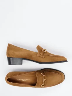 Konstantin Starke – Loafer aus Veloursleder cognacbraun