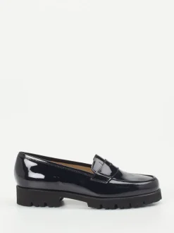 Konstantin Starke – Loafer aus Lackleder tiefblau