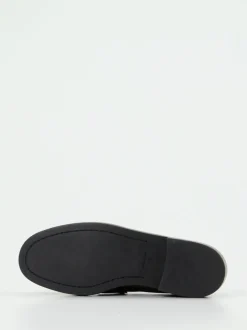 Konstantin Starke – Loafer aus Metallicleder anthrazit