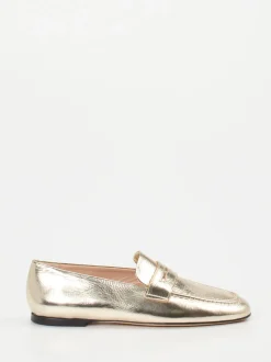 Konstantin Starke – Loafer aus Metallicleder gold