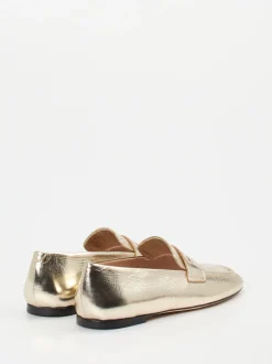 Konstantin Starke – Loafer aus Metallicleder gold