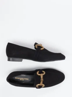 Konstantin Starke – Loafer aus Veloursleder Schwarz