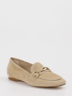 Konstantin Starke – Loafer aus Veloursleder beige