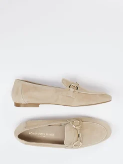Konstantin Starke – Loafer aus Veloursleder beige