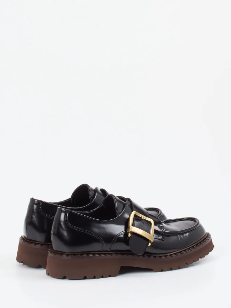 Konstantin Starke – Loafer aus Hochglanzleder schwarz