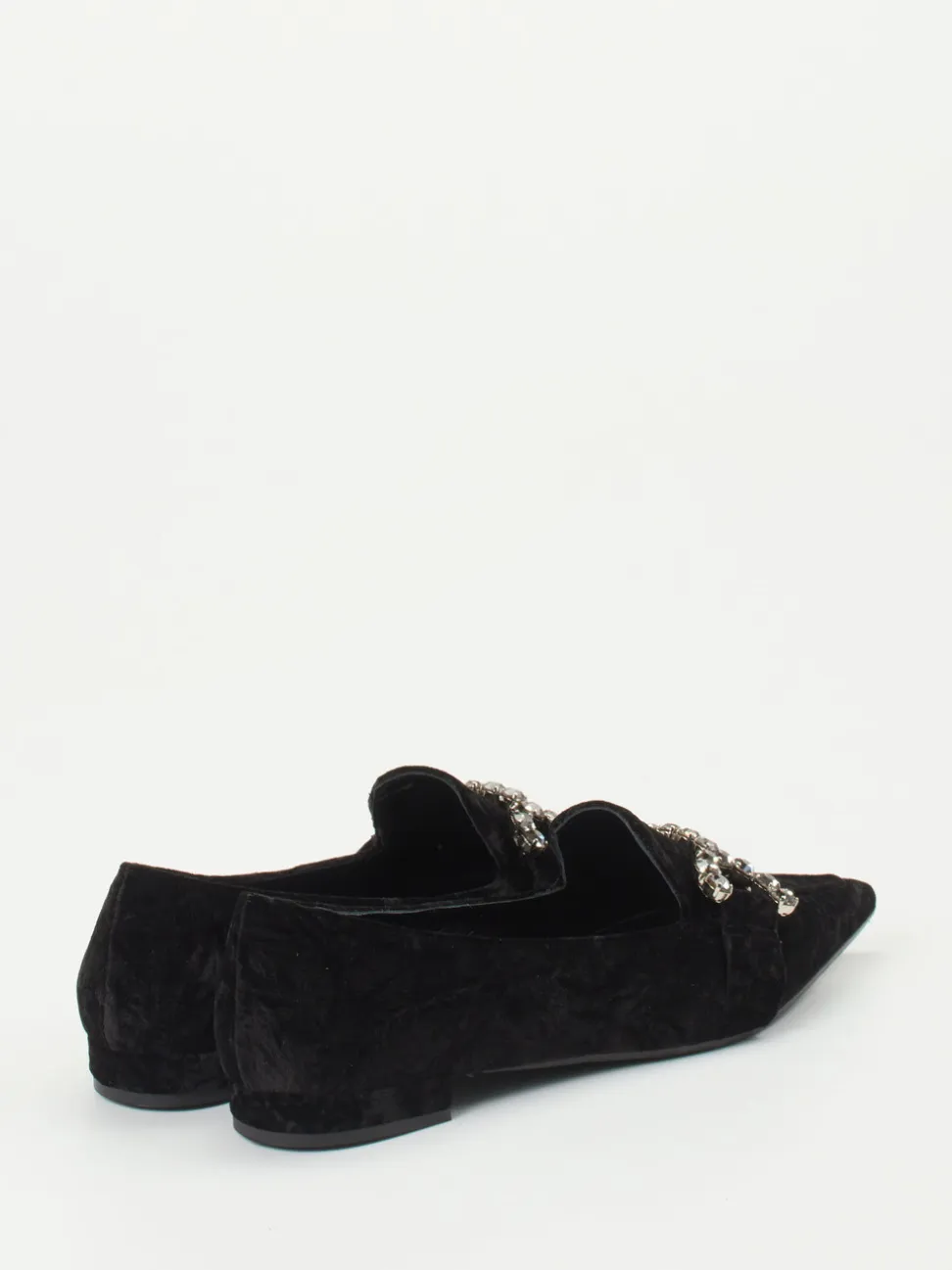 Konstantin Starke – Loafer aus Samt tiefschwarz