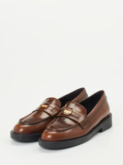 Konstantin Starke – Loafer aus Hochglanzleder Braun
