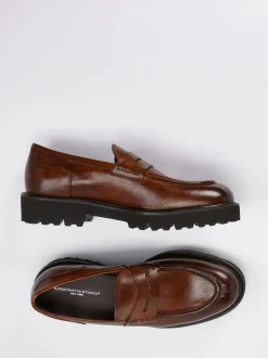 Konstantin Starke – Loafer aus Büffelleder braun