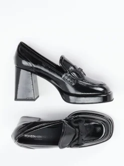 Konstantin Starke – Loafer aus Lackleder Schwarz