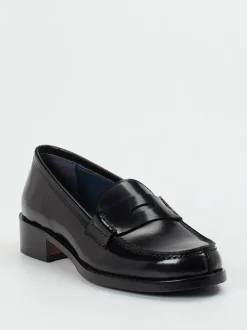 Konstantin Starke – Loafer aus Hochglanzleder schwarz