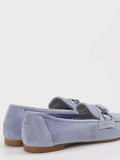 Konstantin Starke – Loafer aus Veloursleder Hellblau