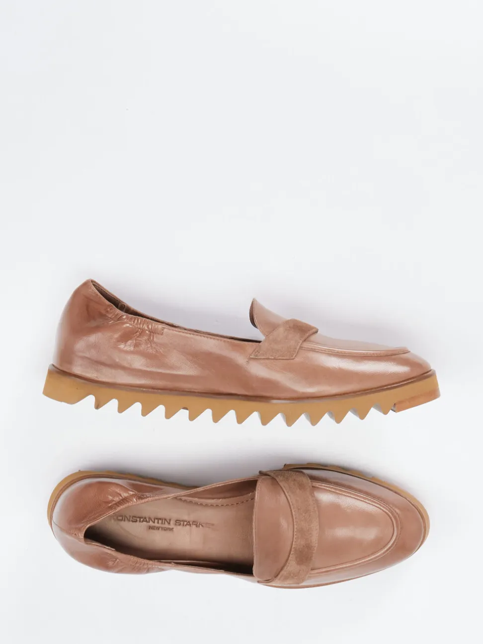 Konstantin Starke – Loafer aus Lammleder mittelbraun