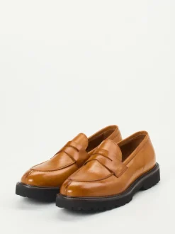 Konstantin Starke – Loafer aus Büffelleder Cognacbraun