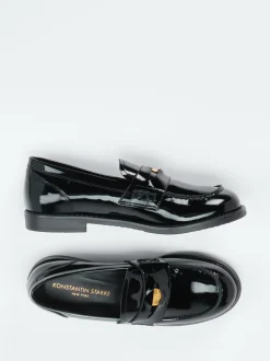Konstantin Starke – Loafer aus Lackleder Schwarz