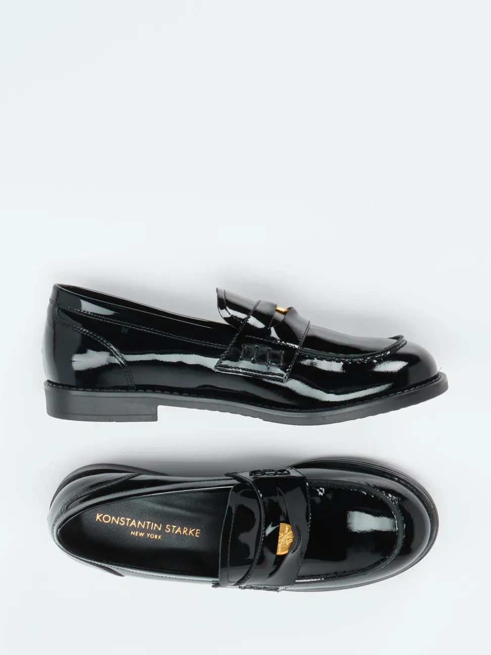 Konstantin Starke – Loafer aus Lackleder Schwarz