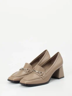Konstantin Starke – Loafer-Pumps aus Lammleder taupe