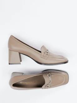 Konstantin Starke – Loafer-Pumps aus Lammleder taupe