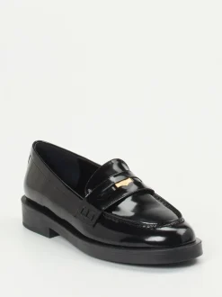Konstantin Starke – Loafer aus Hochglanzleder schwarz