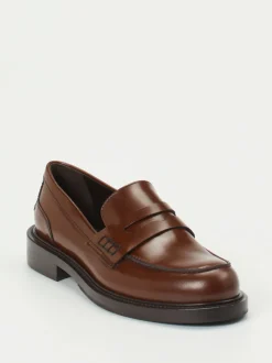 Konstantin Starke – Loafer aus Hochglanzleder braun
