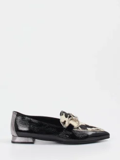 Konstantin Starke – Loafer aus Lackleder mit Animalprint