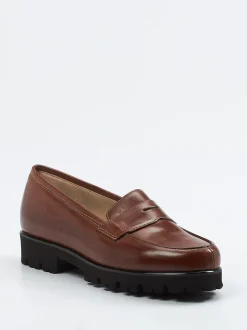 Konstantin Starke – Loafer aus Kalbleder in Braun