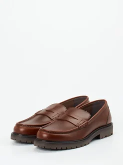 Konstantin Starke – Loafer aus Fettleder Braun