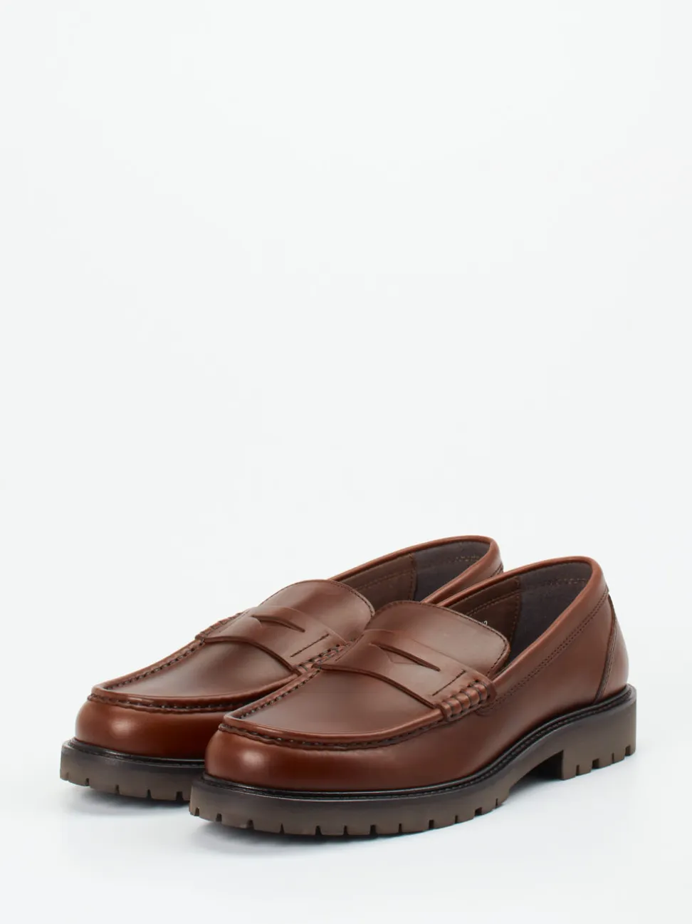 Konstantin Starke – Loafer aus Fettleder Braun