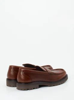 Konstantin Starke – Loafer aus Fettleder Braun