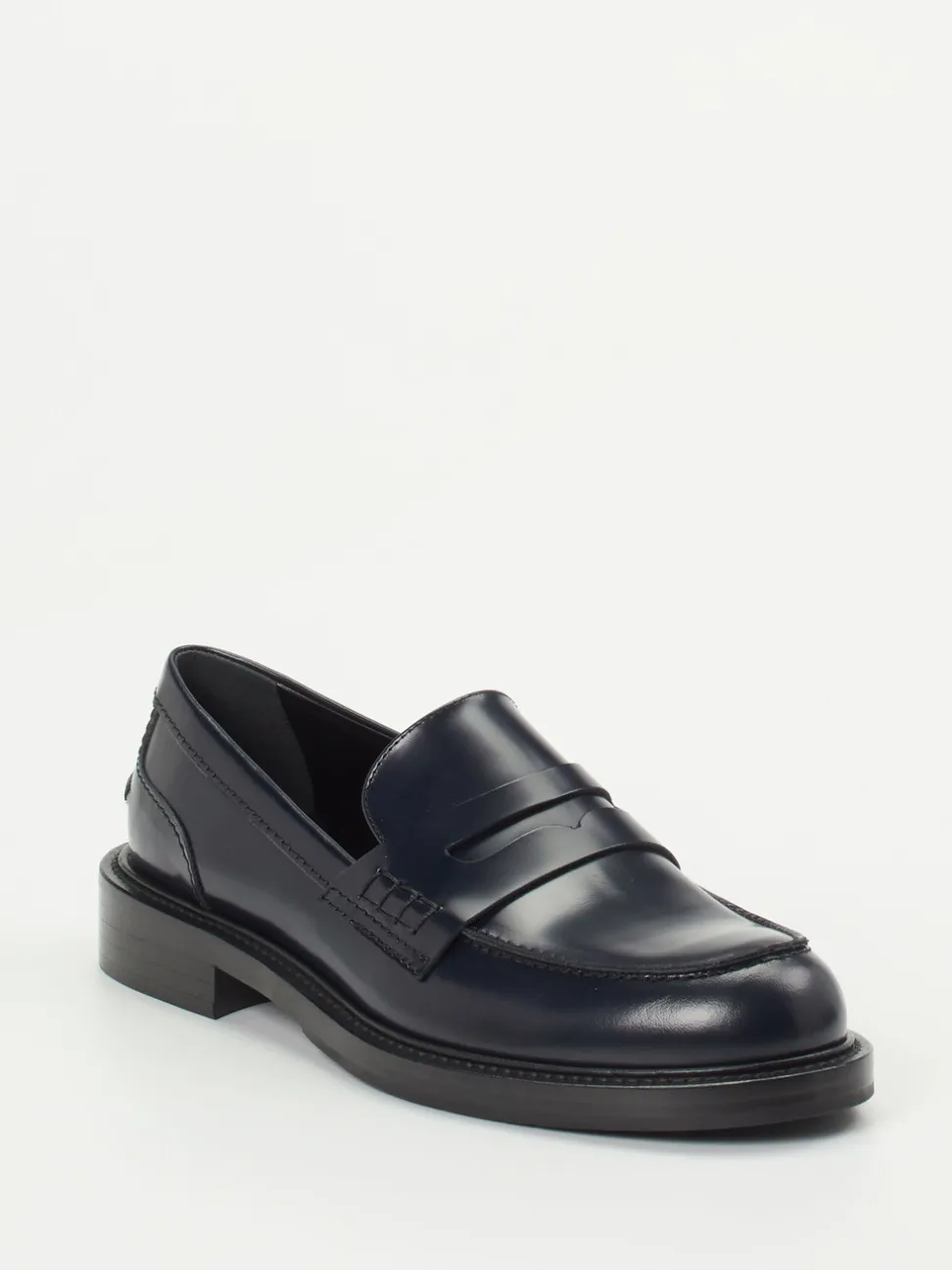 Konstantin Starke – Loafer aus Hochglanzleder in Blau