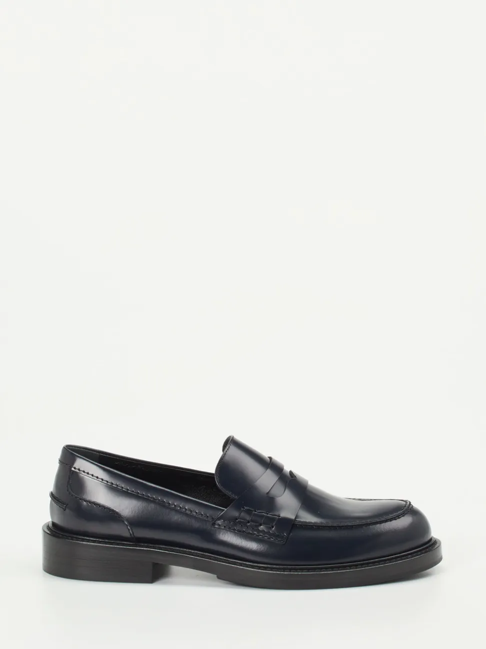 Konstantin Starke – Loafer aus Hochglanzleder in Blau