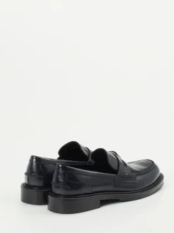 Konstantin Starke – Loafer aus Hochglanzleder in Blau