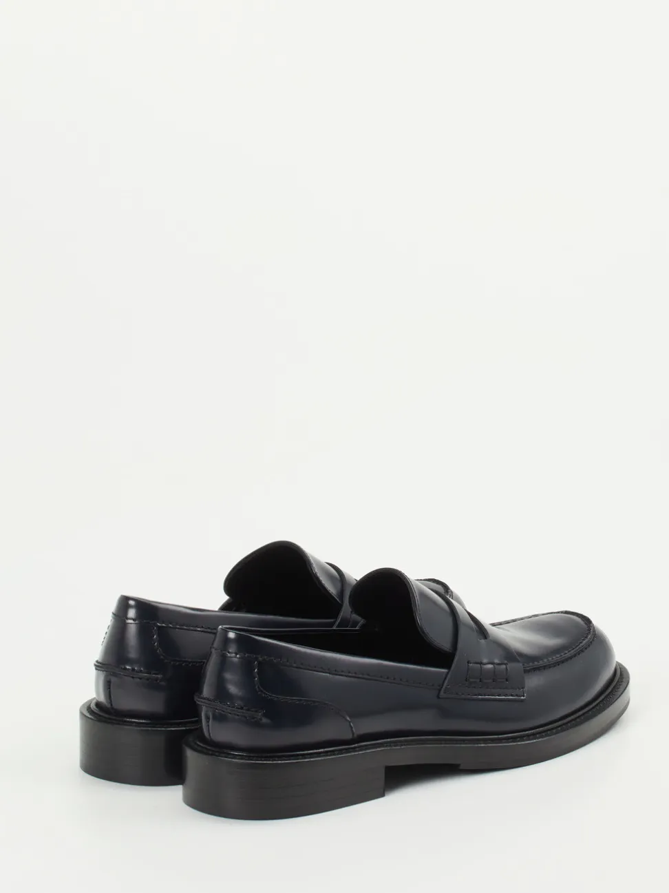 Konstantin Starke – Loafer aus Hochglanzleder in Blau