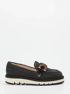 Konstantin Starke – Loafer aus Bastgeflecht schwarz