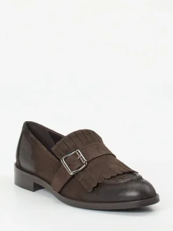 Konstantin Starke – Loafer aus Veloursleder Dunkelbraun