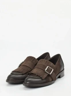 Konstantin Starke – Loafer aus Veloursleder Dunkelbraun