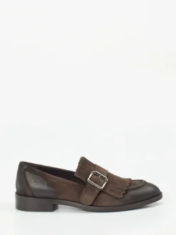 Konstantin Starke – Loafer aus Veloursleder Dunkelbraun