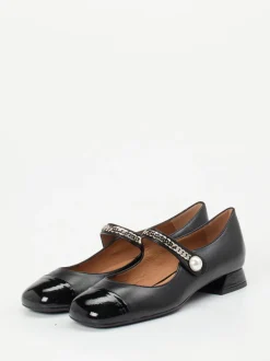 Konstantin Starke – Mary Jane Ballerinas aus Lammleder Schwarz