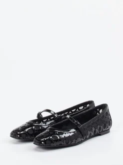 Konstantin Starke – Mary Jane Ballerinas aus Lackleder Schwarz