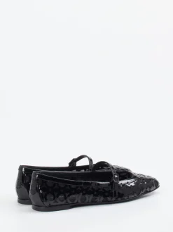 Konstantin Starke – Mary Jane Ballerinas aus Lackleder Schwarz