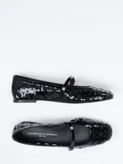 Konstantin Starke – Mary Jane Ballerinas aus Lackleder Schwarz