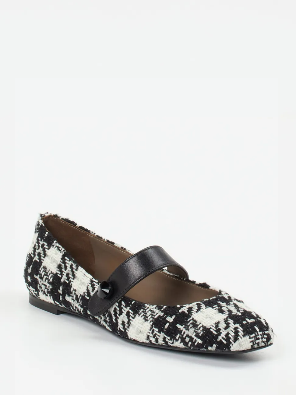 Konstantin Starke – Mary Janes aus Bouclé-Textil Schwarz