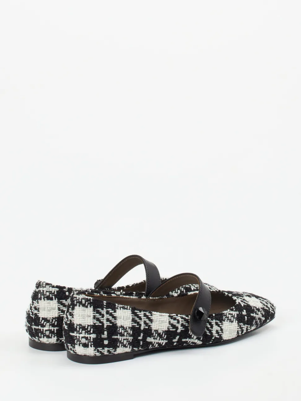 Konstantin Starke – Mary Janes aus Bouclé-Textil Schwarz