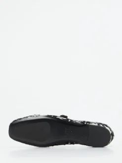 Konstantin Starke – Mary Janes aus Bouclé-Textil Schwarz