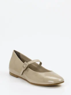 Konstantin Starke – Mary Janes aus Lammleder in Taupe