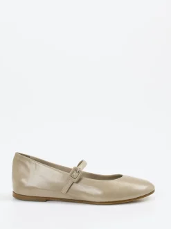 Konstantin Starke – Mary Janes aus Lammleder in Taupe