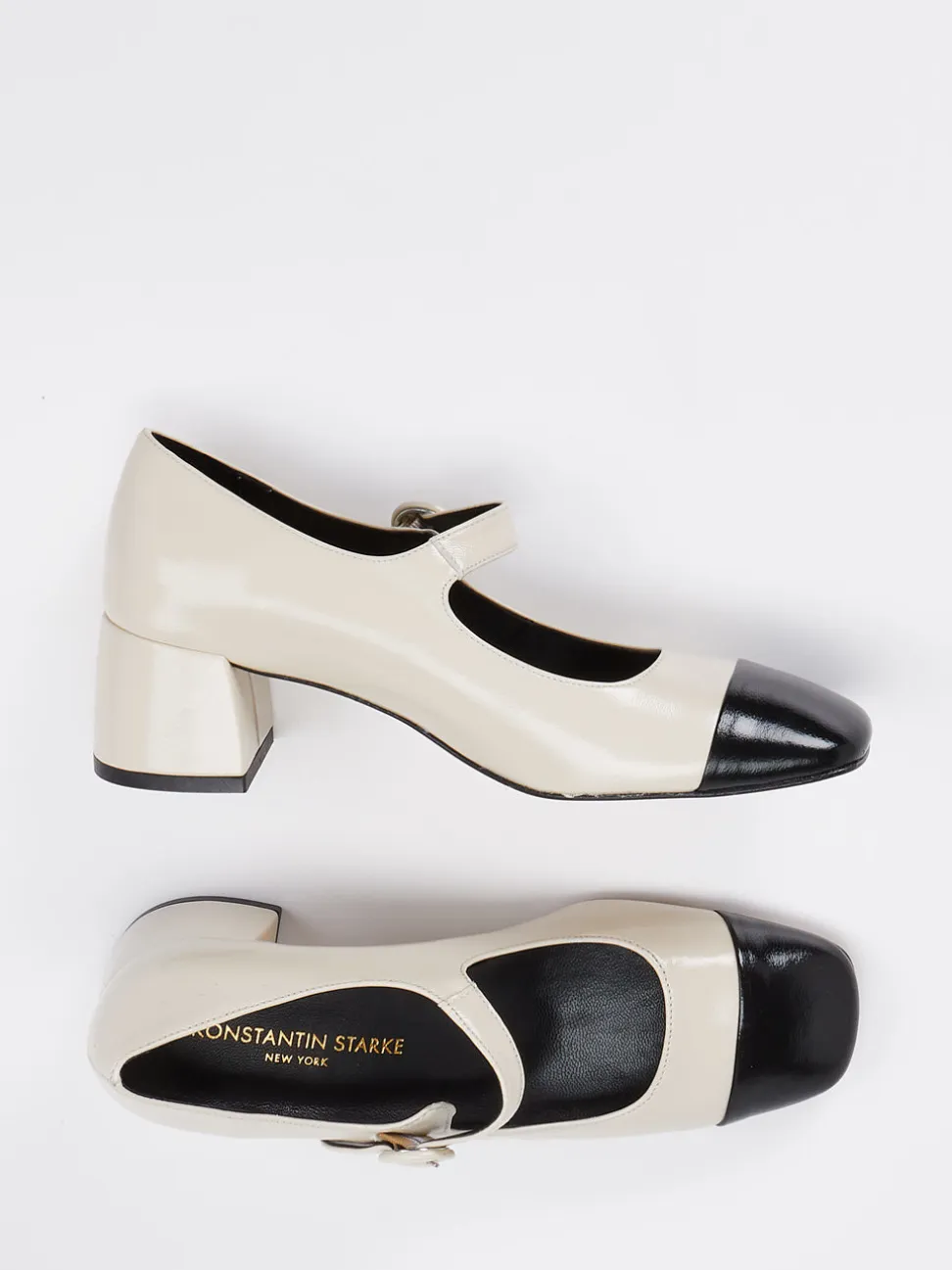 Konstantin Starke – Mary Jane Pumps aus Lackleder Bicolor